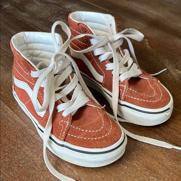 Vans Other - Vans Kids High-Top Sneakers - Red and White